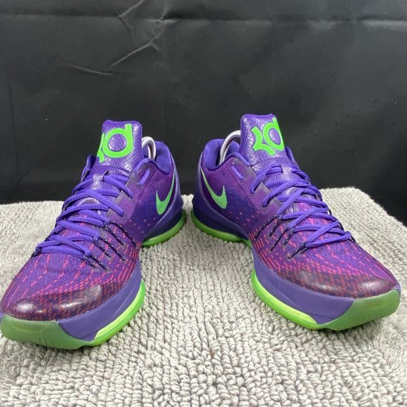 Nike KD 8 Suit VIII Purple Green Kevin Durant Warriors 749375-535 Mens Size 8 - Picture 8 of 13